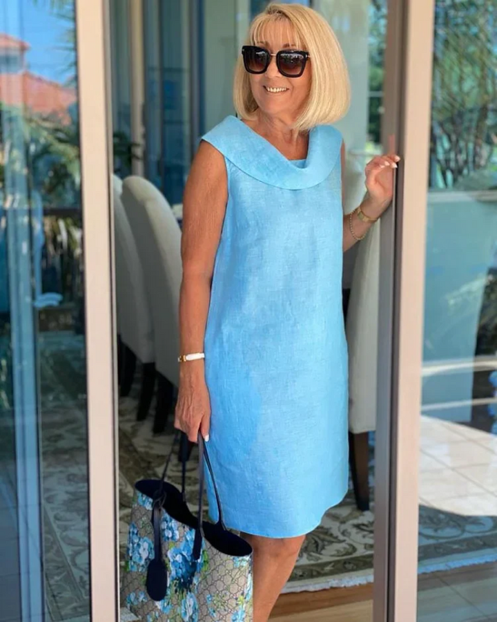 Casual Dress For Women | Sleeveless Midi Shift Dress