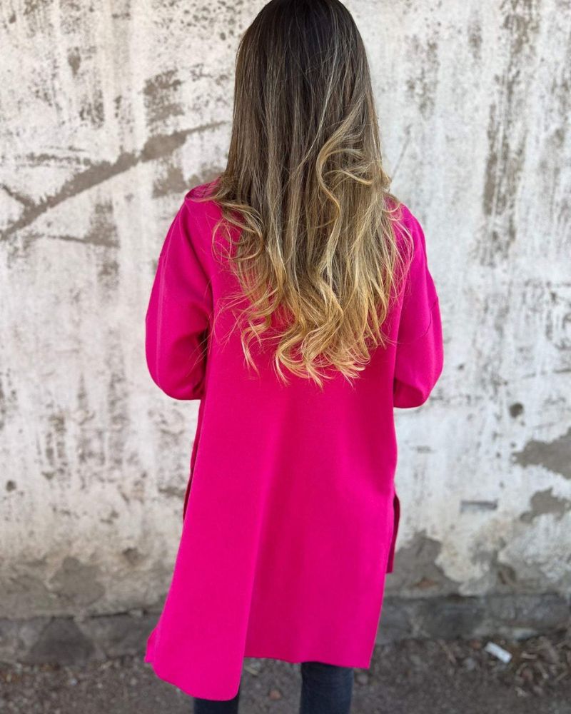 Women's Cardigan | Long Zip-Front Design