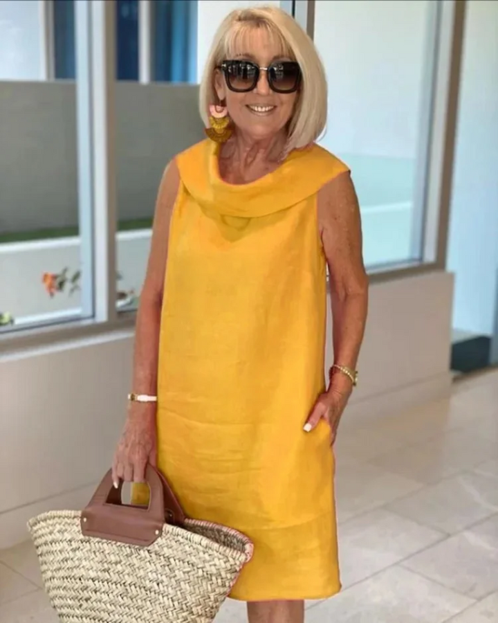 Casual Dress For Women | Sleeveless Midi Shift Dress