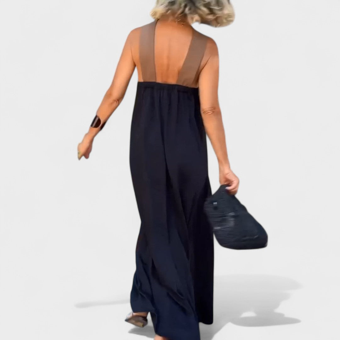 Casual Dress For Women | Maxi Cross-Neck Fit Design