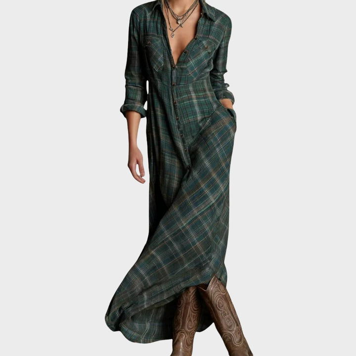 Women’s Dress | Plaid Maxi