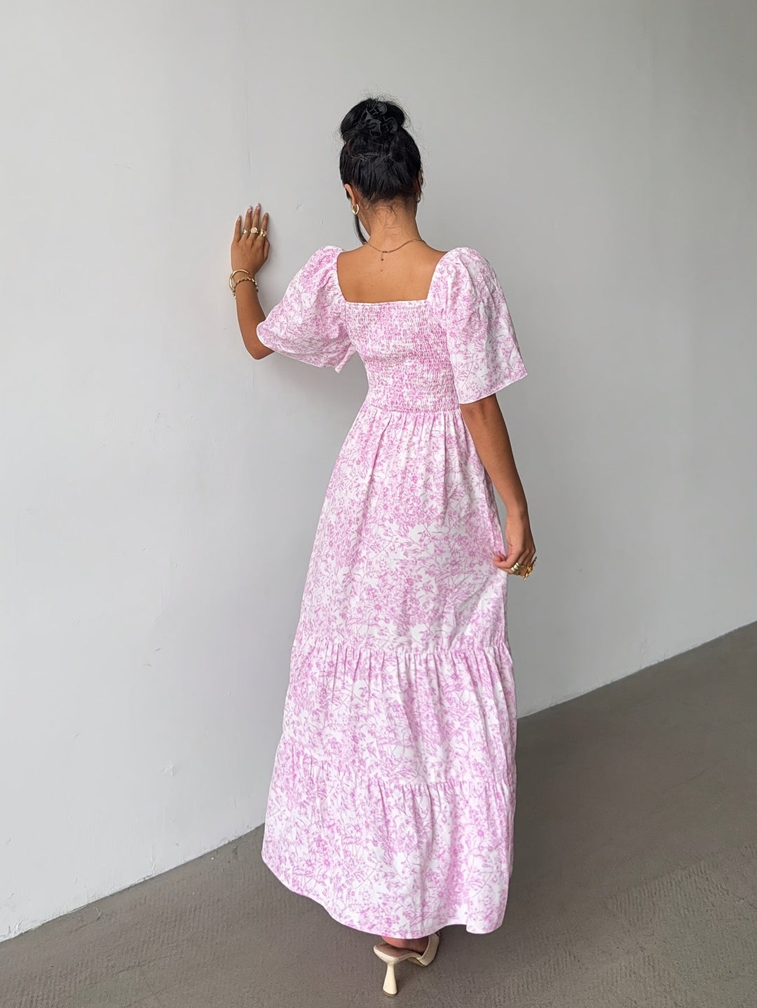 Women's Floral Maxi Dress | Sweetheart Tier
