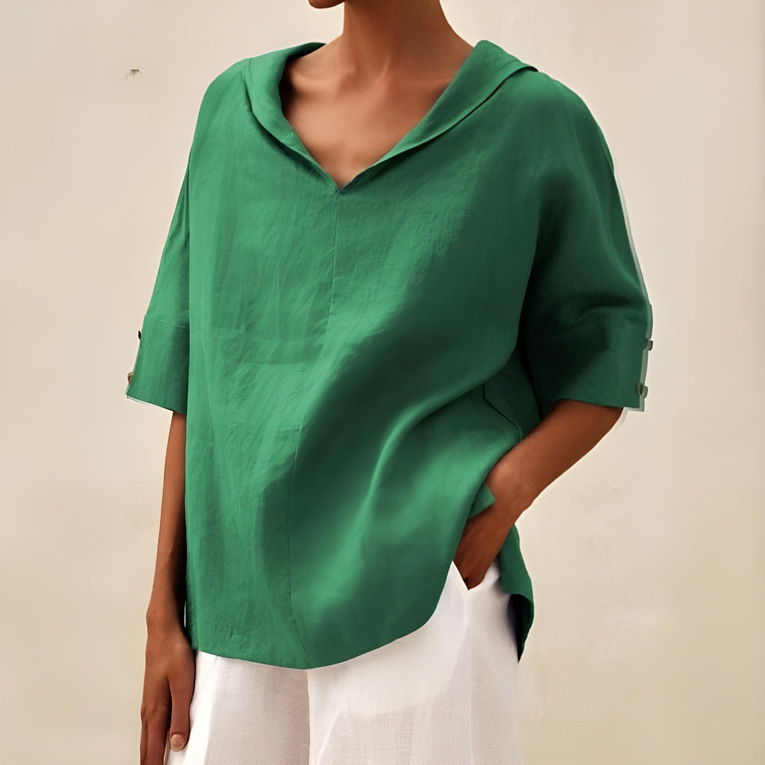 Blouse For Women | Relaxed Short Sleeve