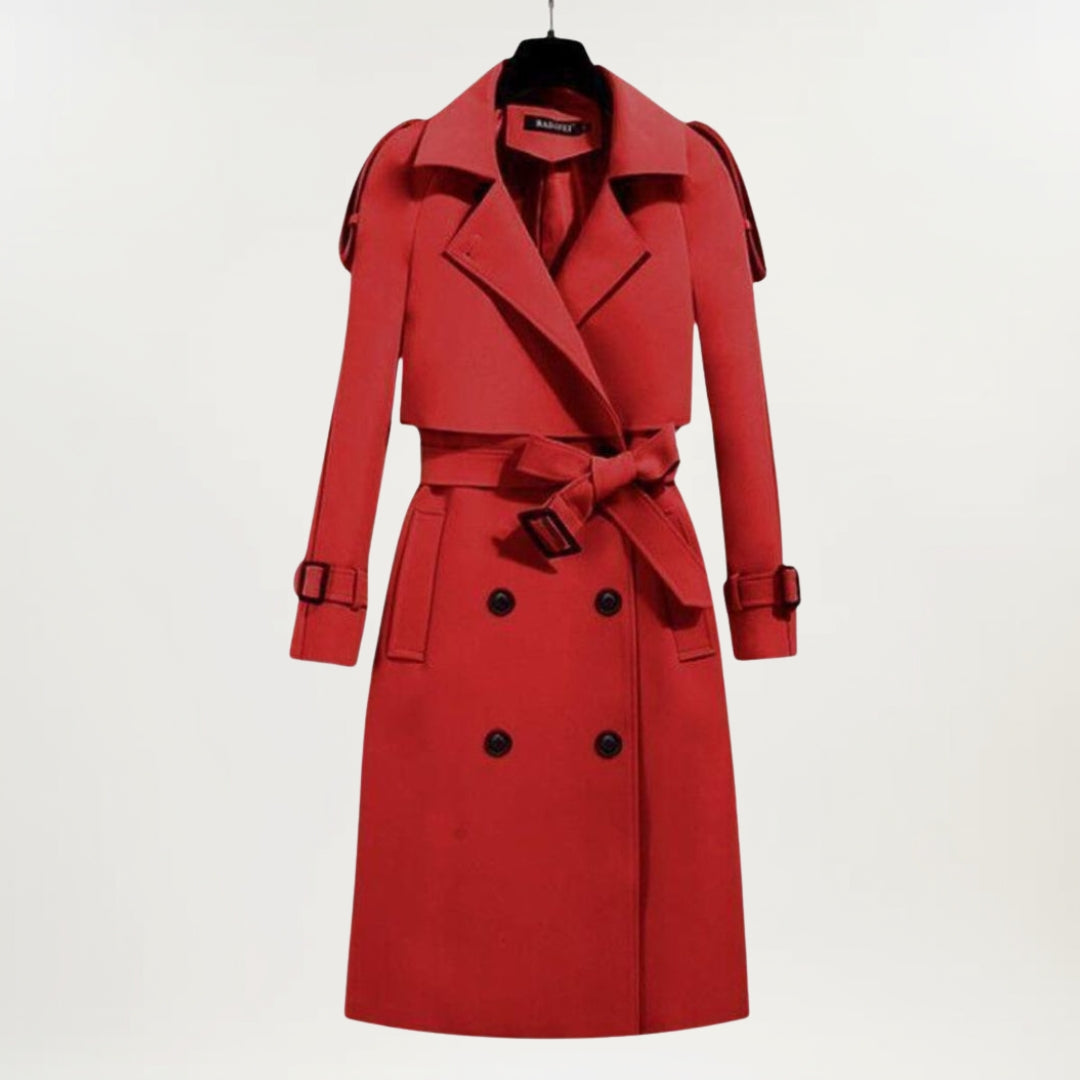 Coat for Women | Belted Double Breasted Trench