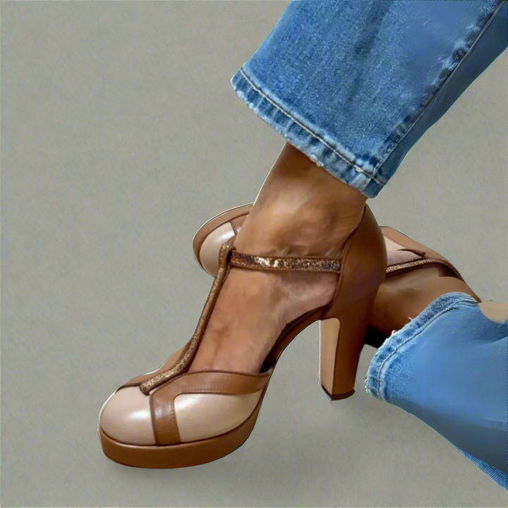 Heels for Women | Closed Toe with Ankle Strap