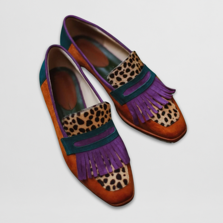 Loafers For Women | Fringe Strap Patterned