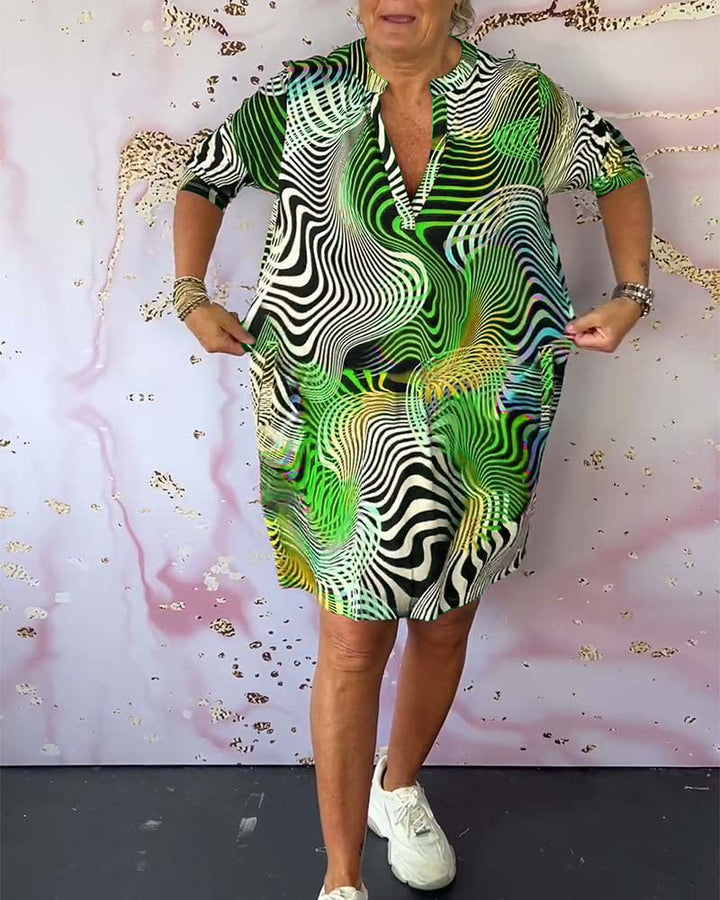 Women’s Dress | Casual Abstract Print