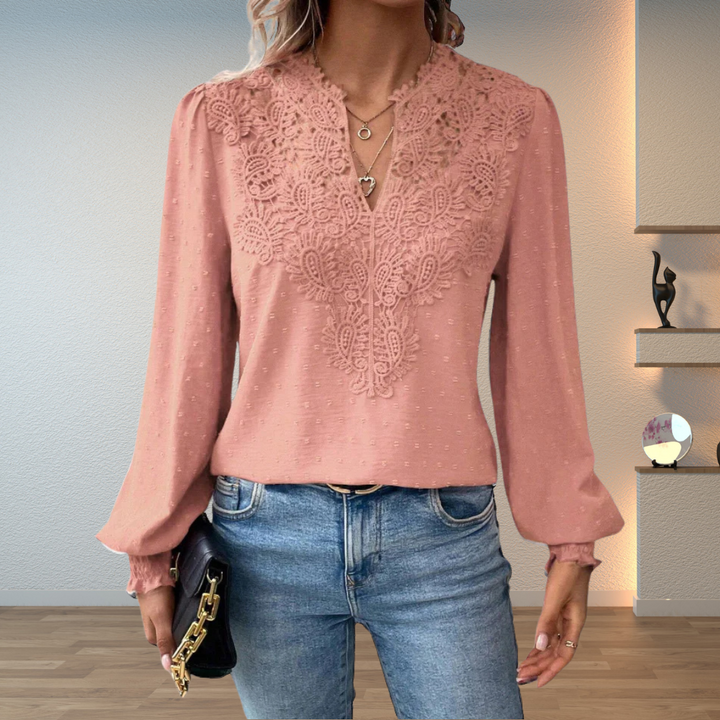 Blouse for Women | Long Sleeve Embroidered