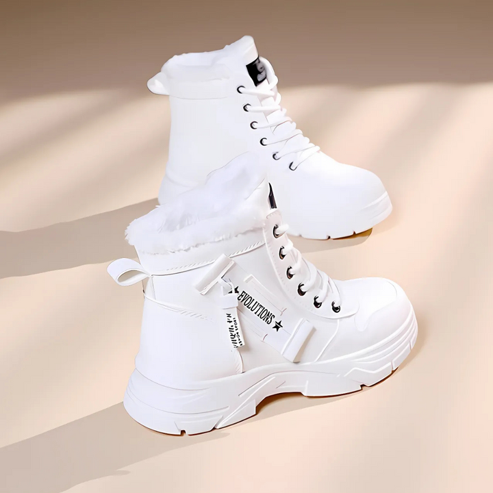 Boots For Women | Front Lace High Ankle Lug Style