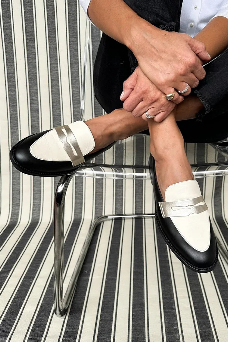 Loafers For Women | Two Tone Strap Style