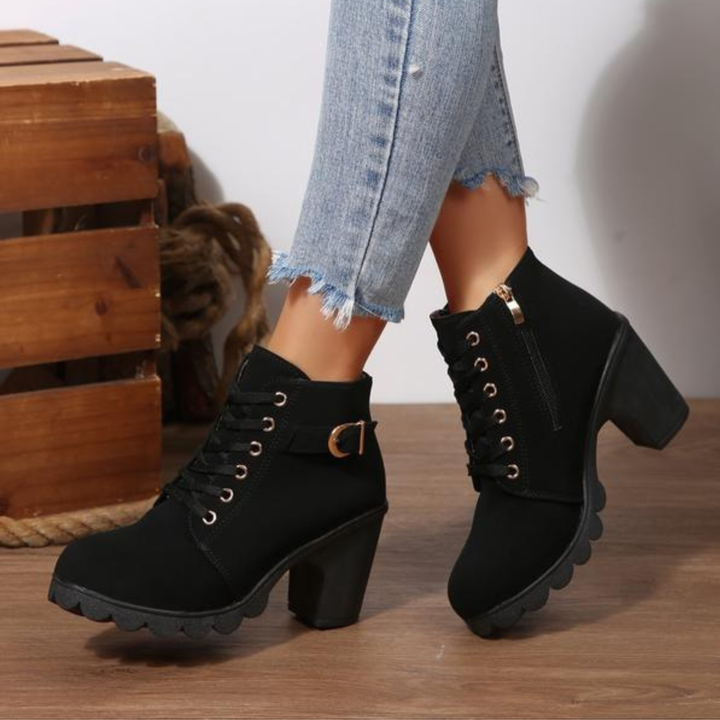 Women’s Boots | Lace-Up Chunky Ankle