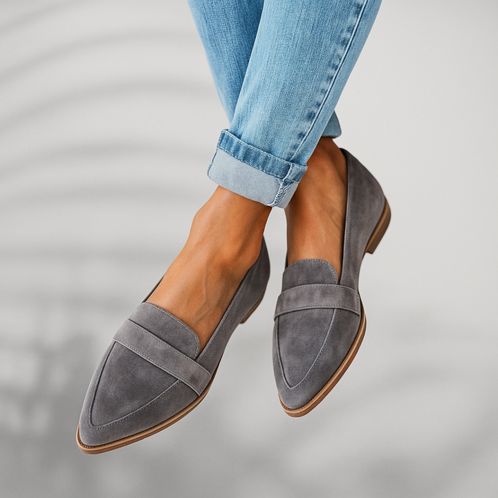 Loafers for Women | Pointed Toe Strap Detail