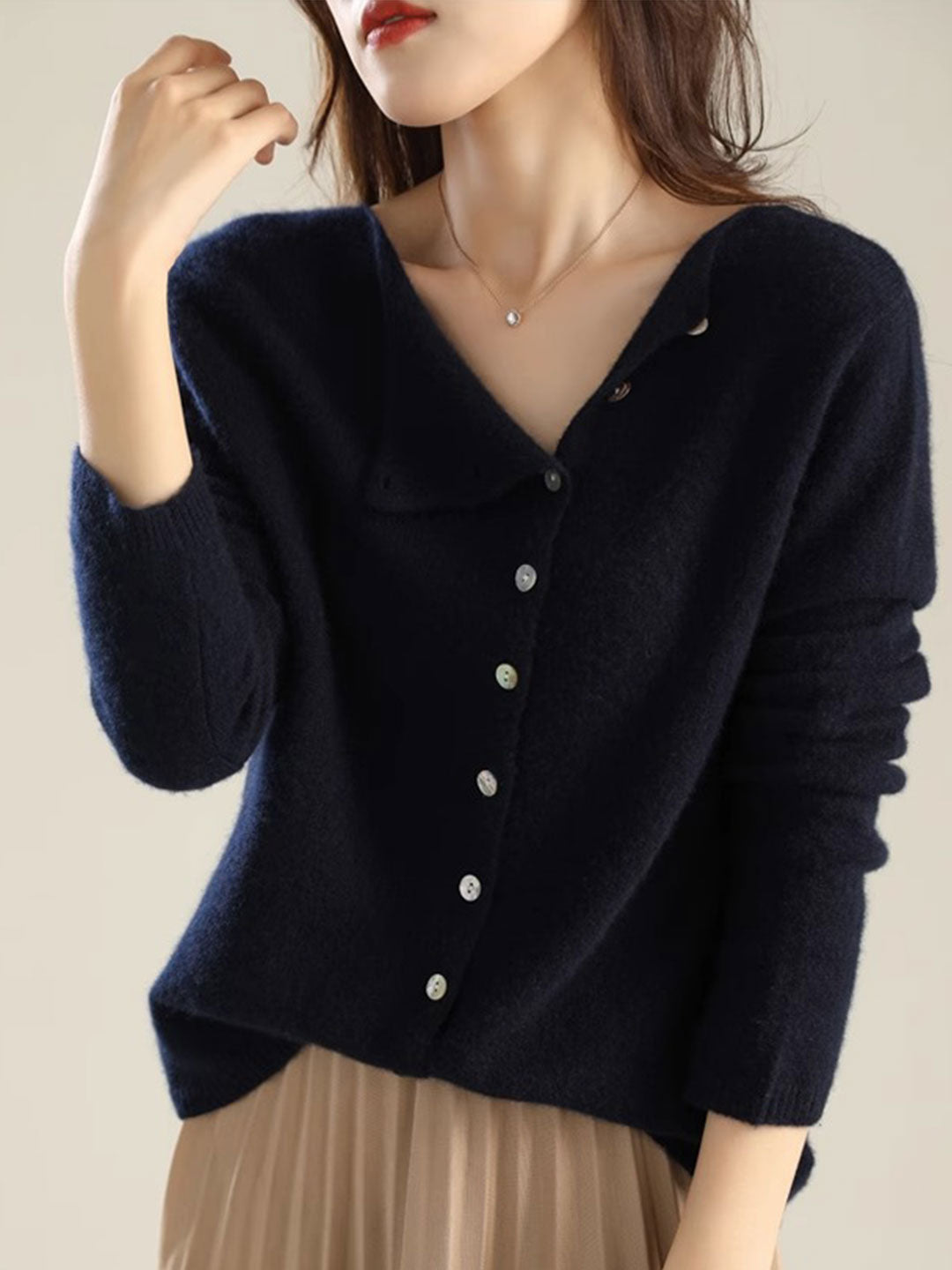 Cardigan For Women | Asymmetric Long Sleeves