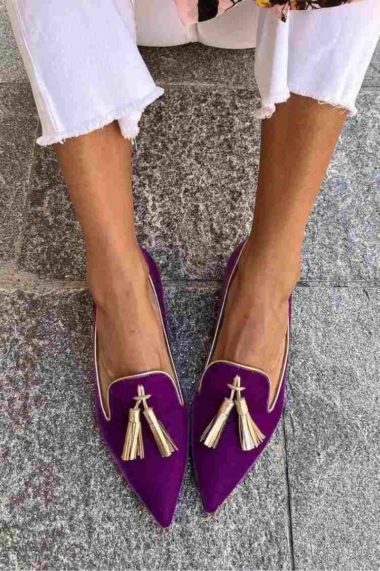 Loafers For Women | Pointed Toe Tassel Style