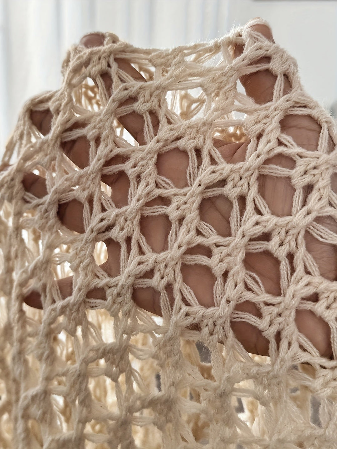 Cardigan For Women | Open-Front Crochet Knit