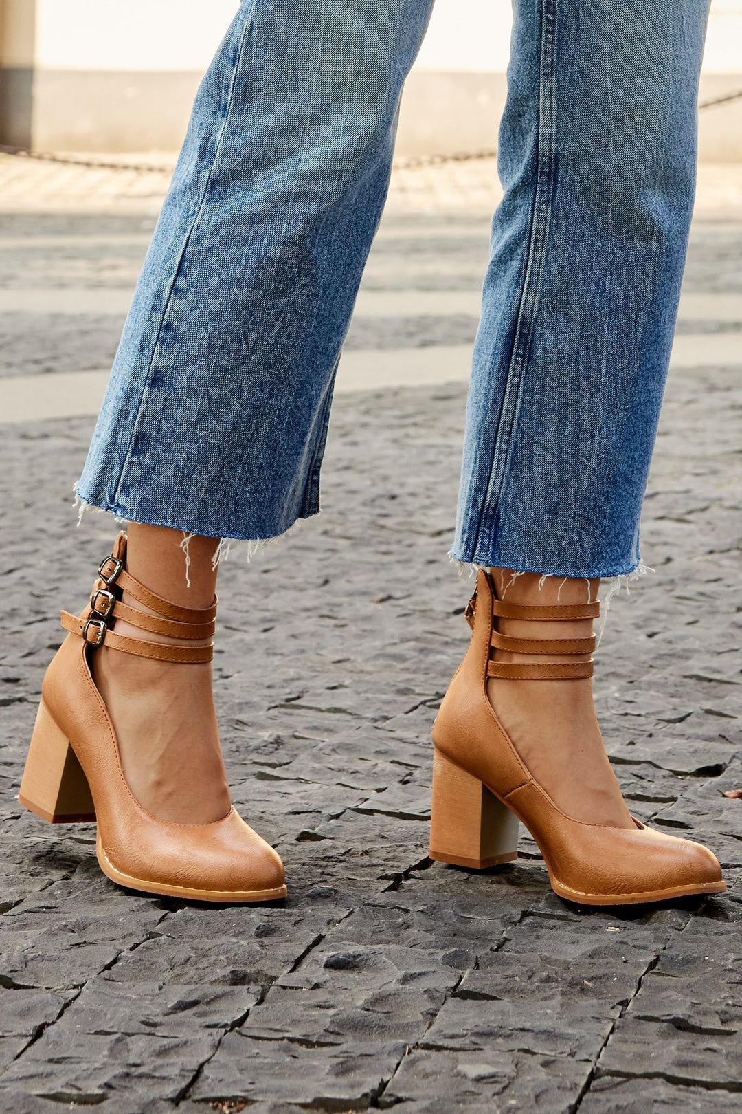 Heels For Women | Block Ankle Strap Design
