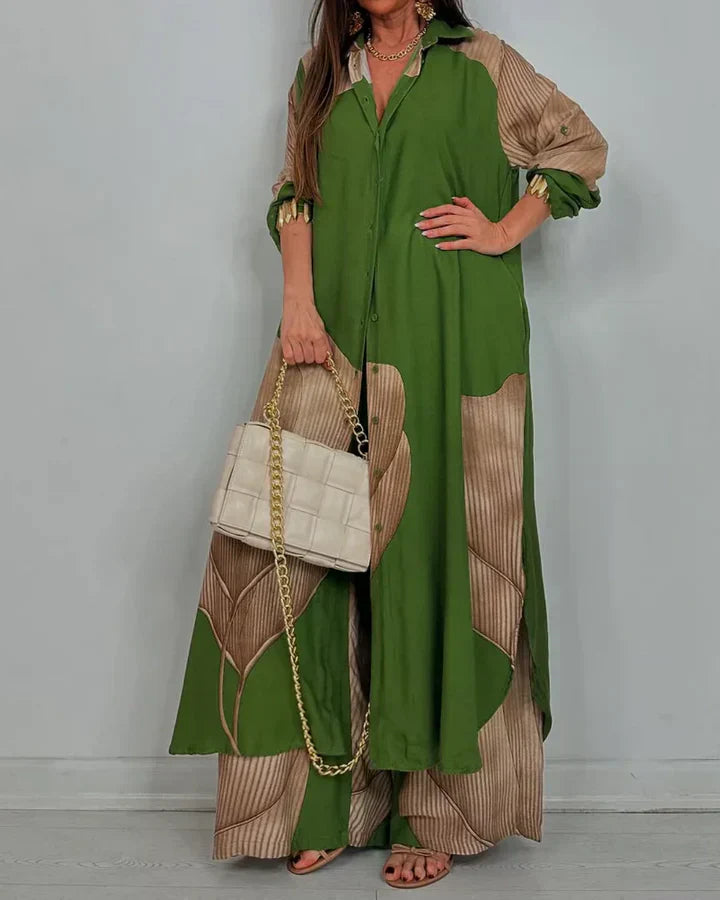 Two-piece Outfit for Women | Cropped Top Wide Leg Fit