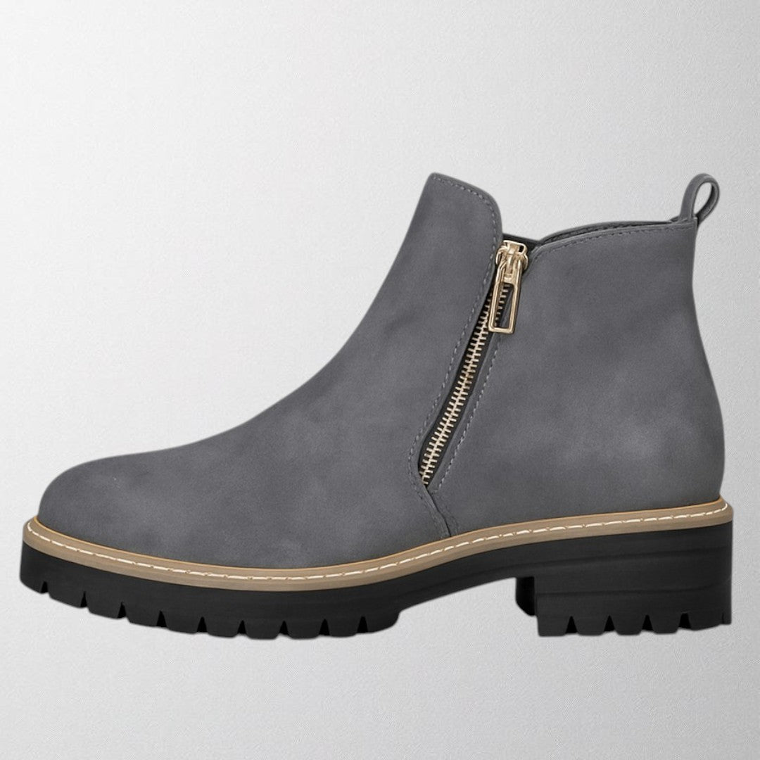 Boots For Women | Ankle Height Zipper Lug Style
