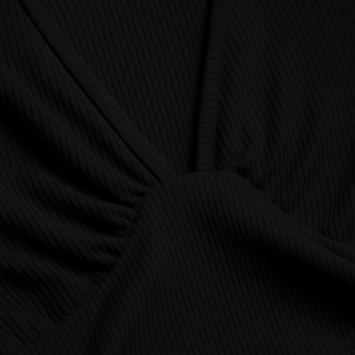 Women's Jumpsuit | V-Neck Sleeveless Pleated Waistband