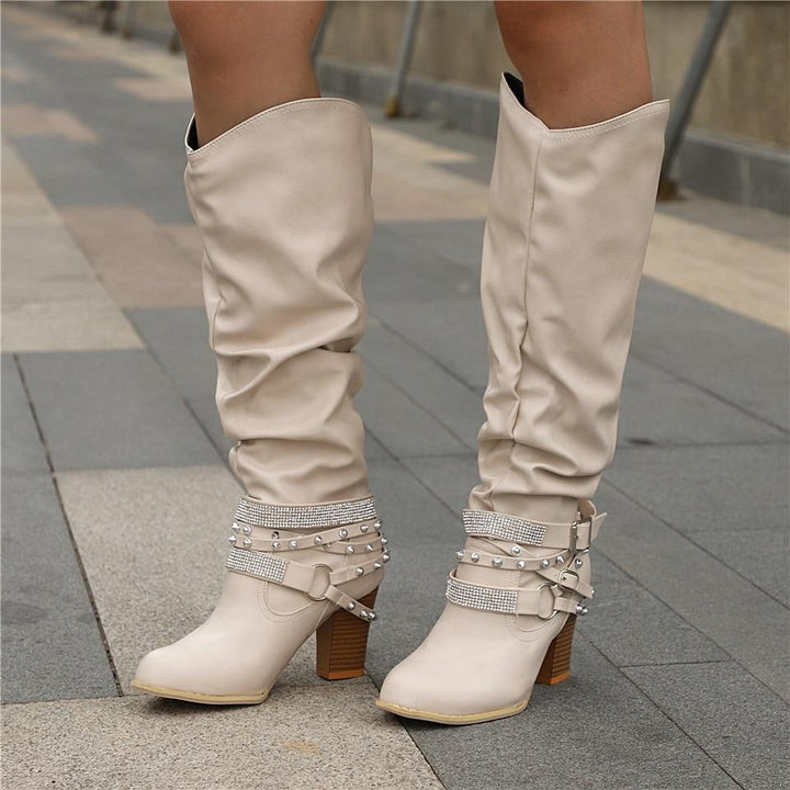 Women’s Boots | Knee-High Slouchy Block