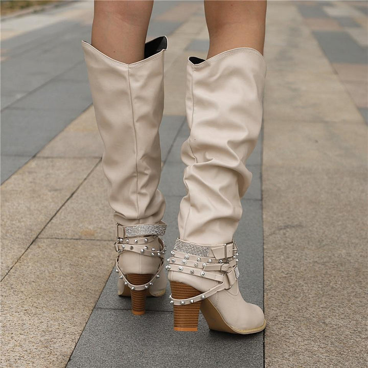 Women’s Boots | Knee-High Slouchy Block