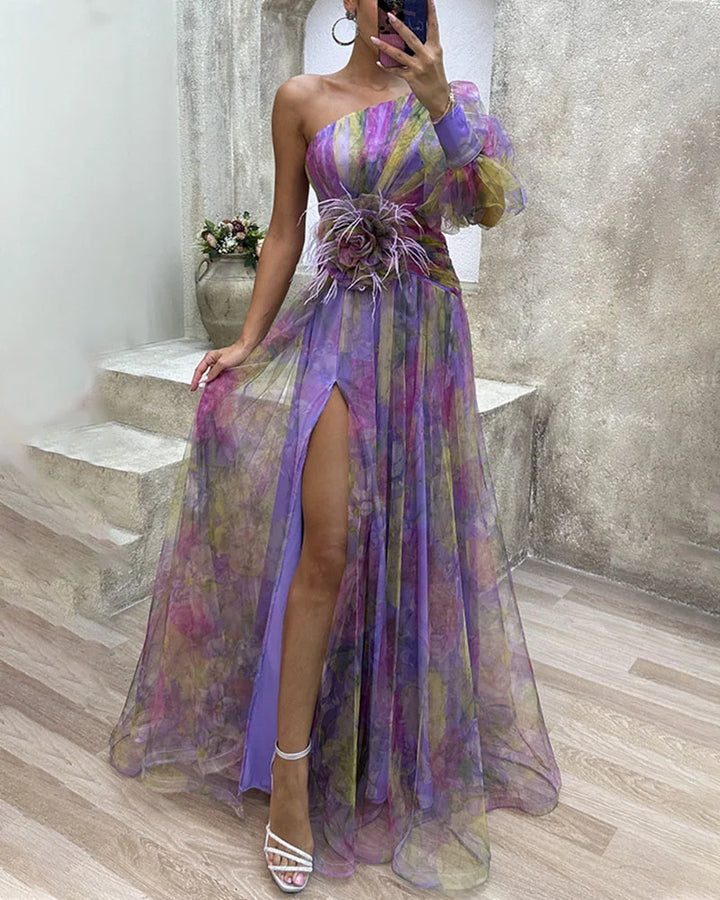 Wedding Guest Dress For Women | Maxi One-Shoulder Design