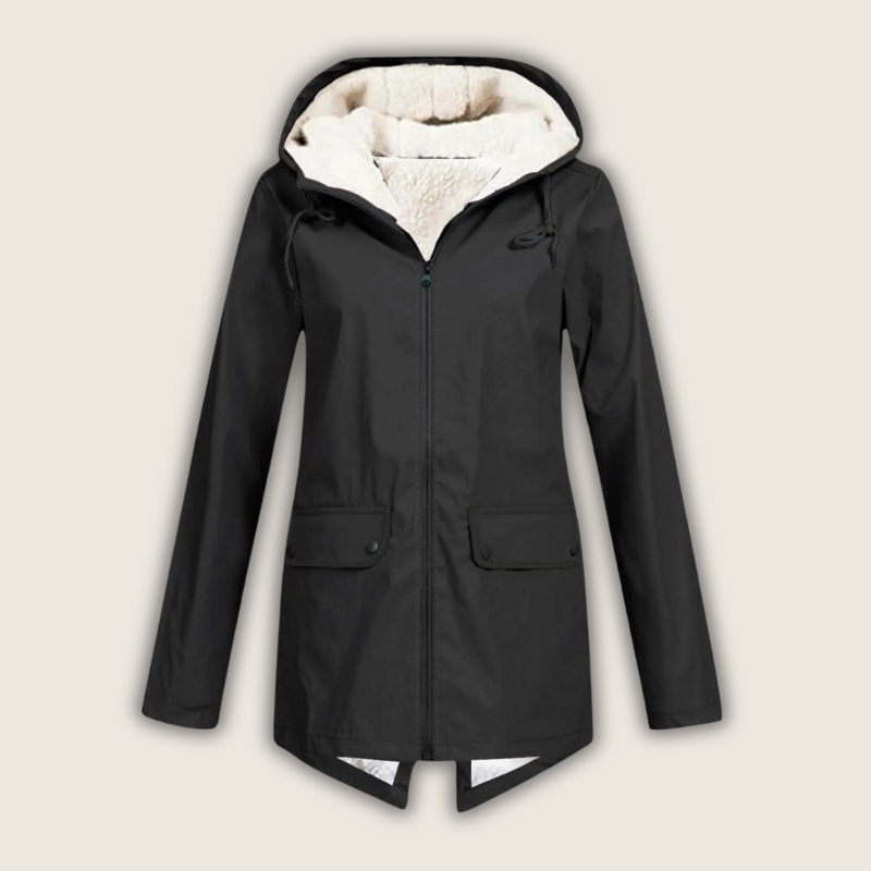 Women’s Coat | Hooded Lined Zip-Up