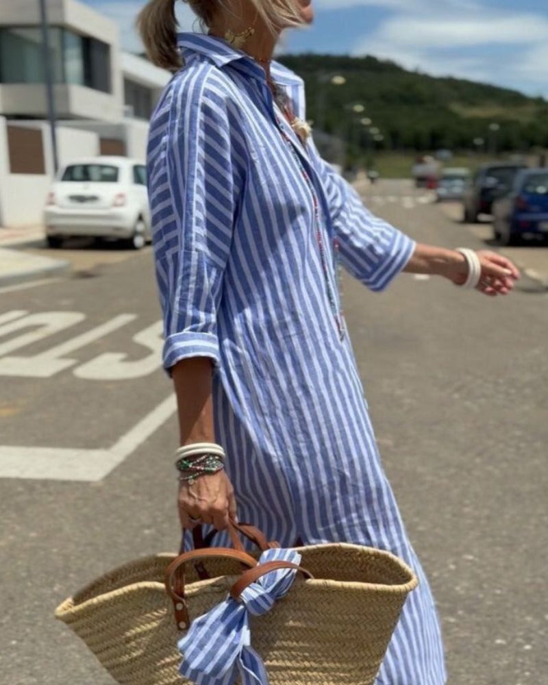 Women’s Dress | Striped Midi