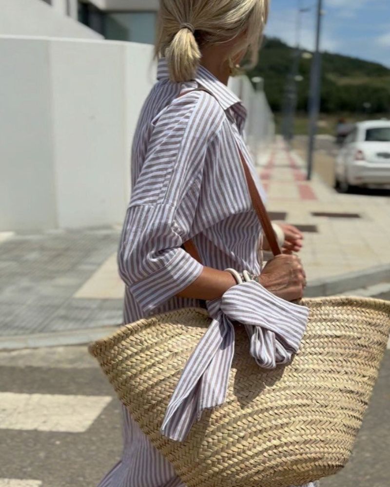 Women’s Dress | Striped Midi