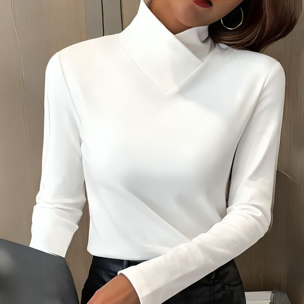 Pullover for Women | Slim-Fit Long-Sleeve Turtleneck