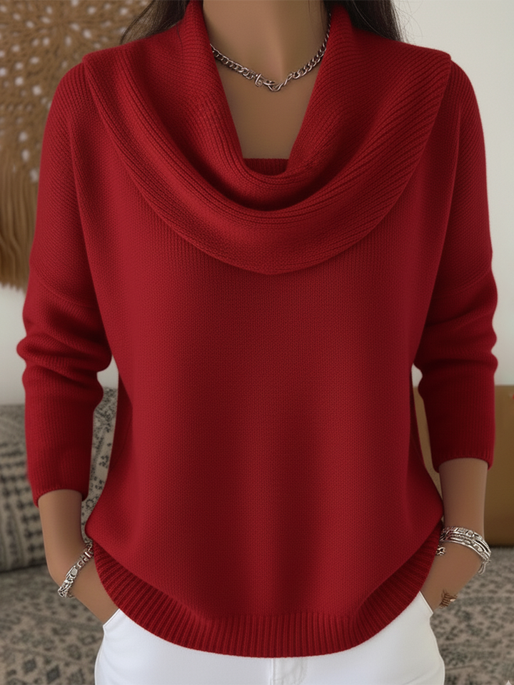 Women's Sweater | Stylish Cowl Collar