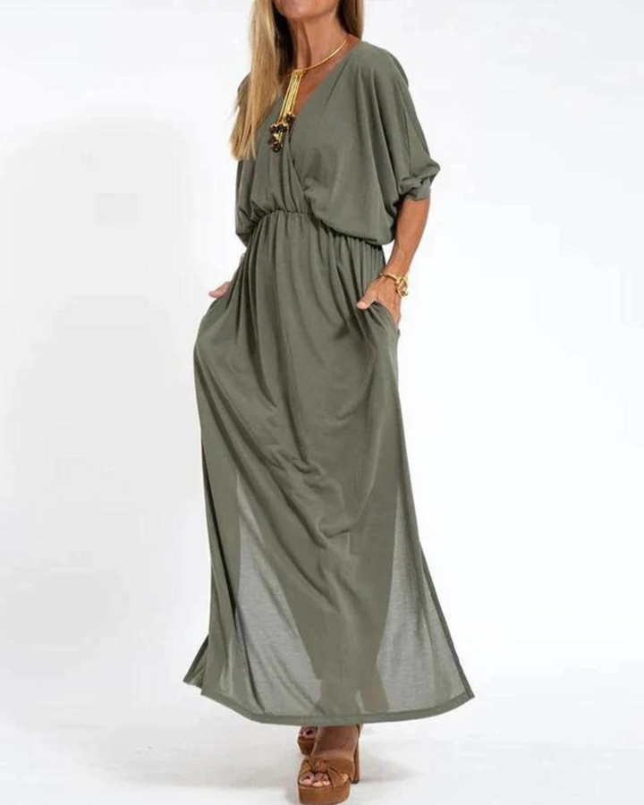 Dress For Women | Side Pockets Maxi