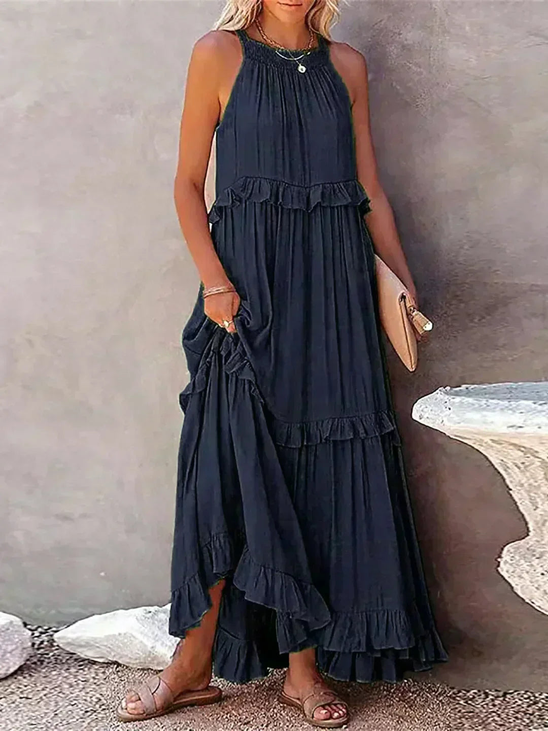 Maxi Dress for Women | Ruffle Detailing
