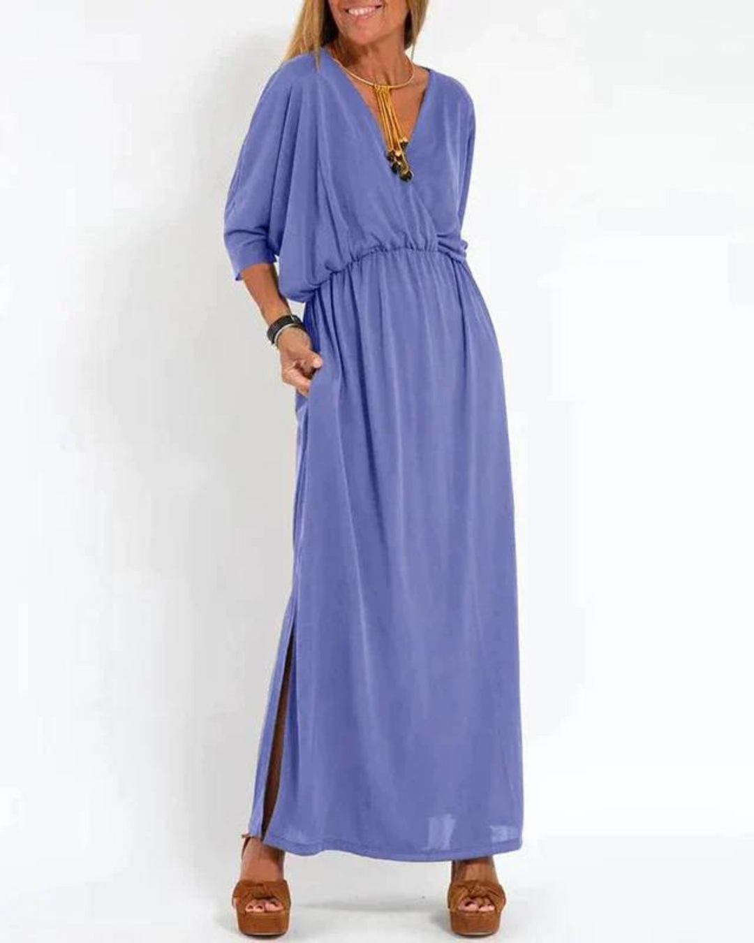Dress For Women | Side Pockets Maxi