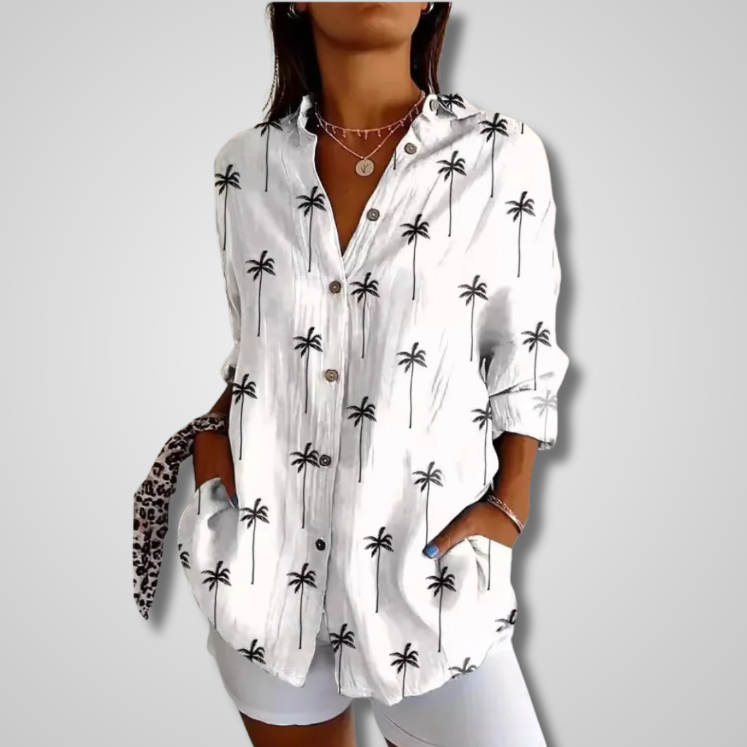 Blouse For Women | Printed Button-Down