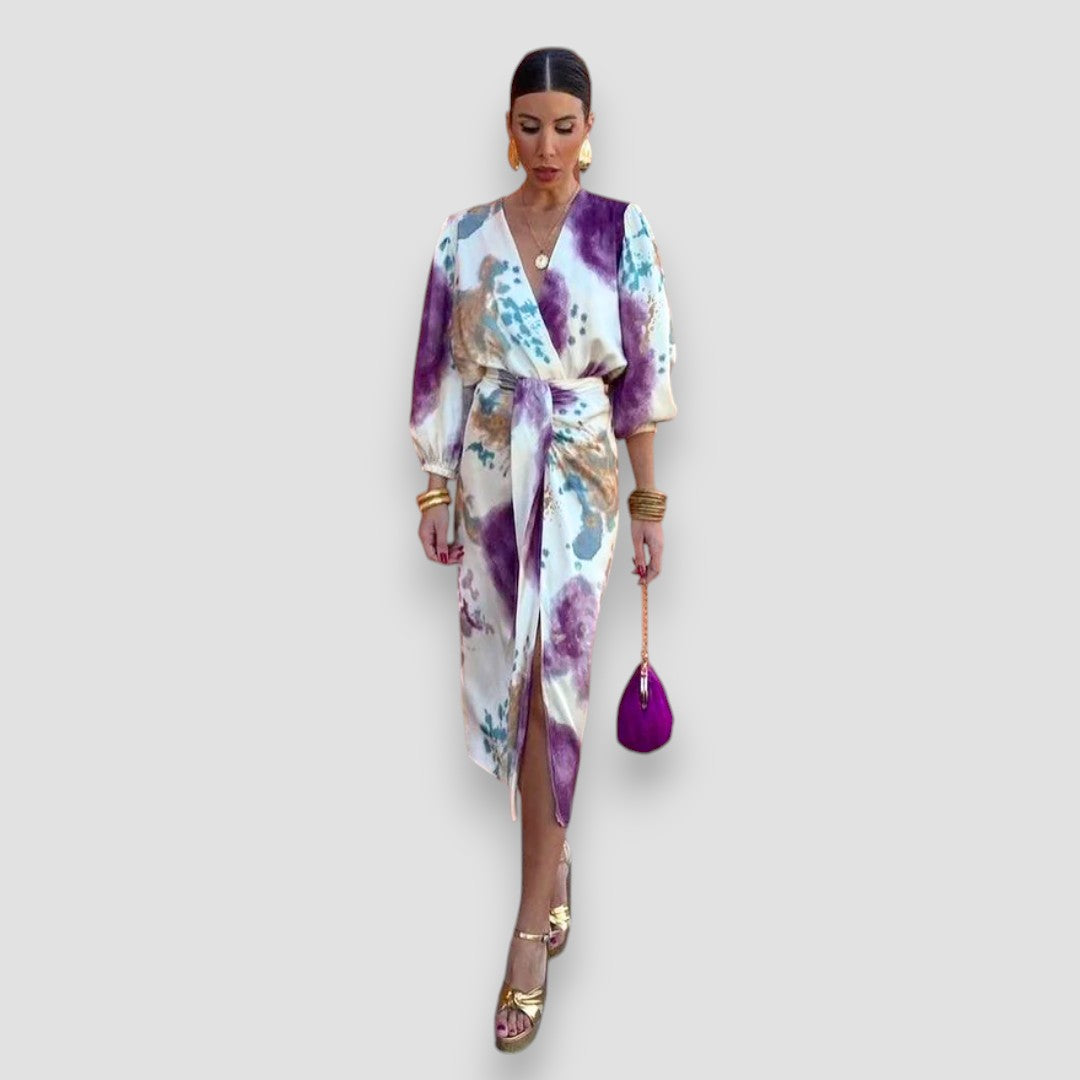 Women's Two-Piece Set | Printed Midi