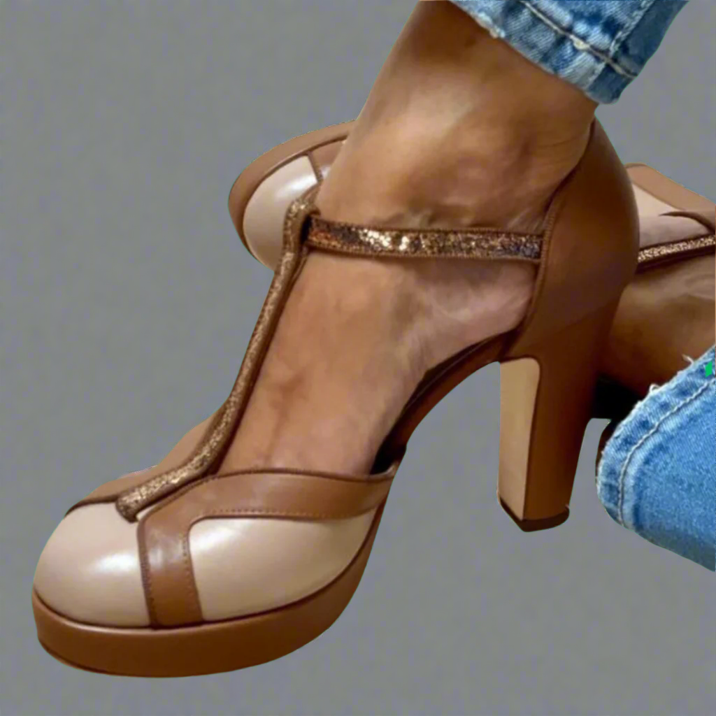 Heels for Women | Closed Toe with Ankle Strap
