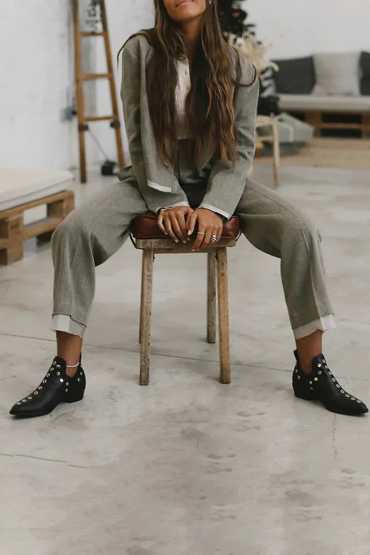 Boots For Women | Pointed Toe Stud Style