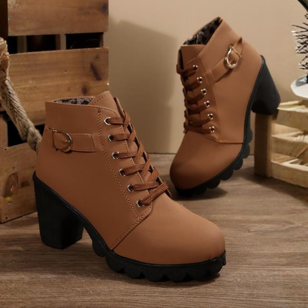 Women’s Boots | Lace-Up Chunky Ankle