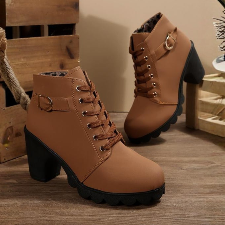 Women’s Boots | Lace-Up Chunky Ankle
