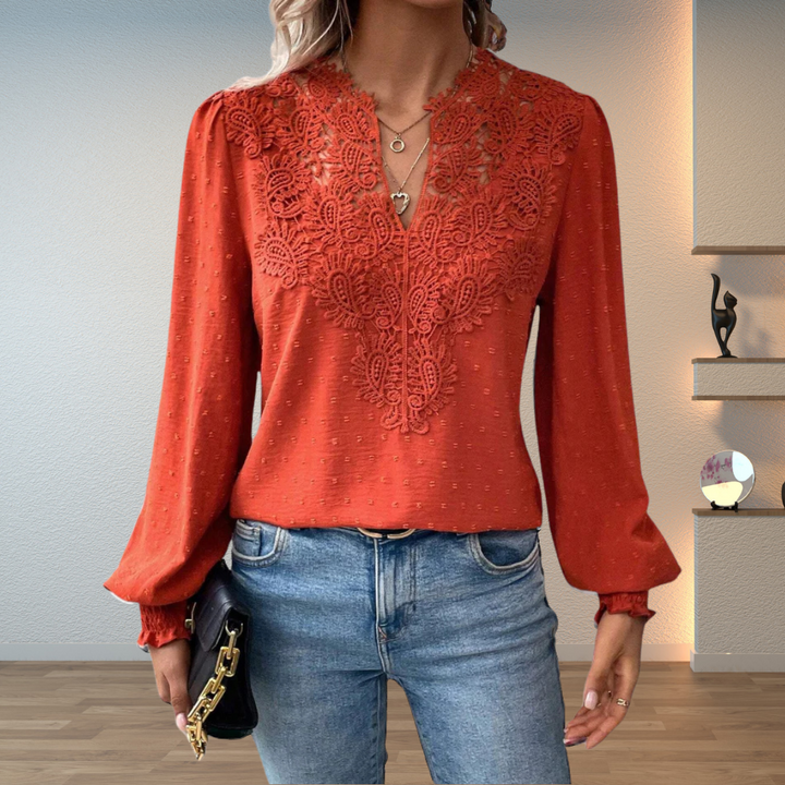Blouse for Women | Long Sleeve Embroidered