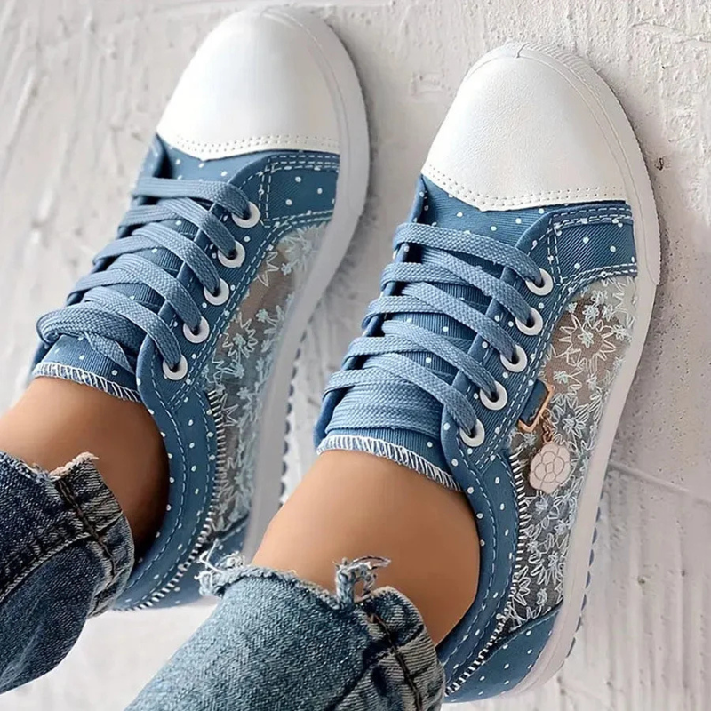 Women’s Sneakers | Casual Floral Panels