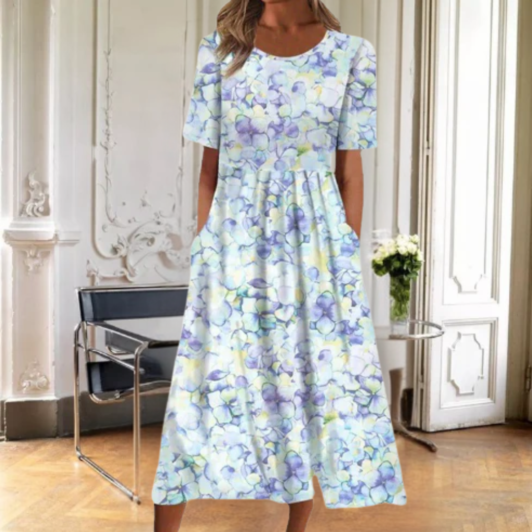 Summer Dress for Women | Floral Print Midi Dress