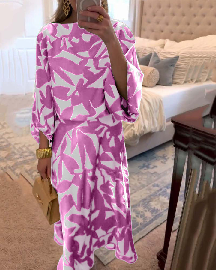 Women’s Coordinated Set | Long Sleeve Top & Midi Skirt