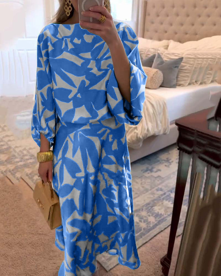 Women’s Coordinated Set | Long Sleeve Top & Midi Skirt