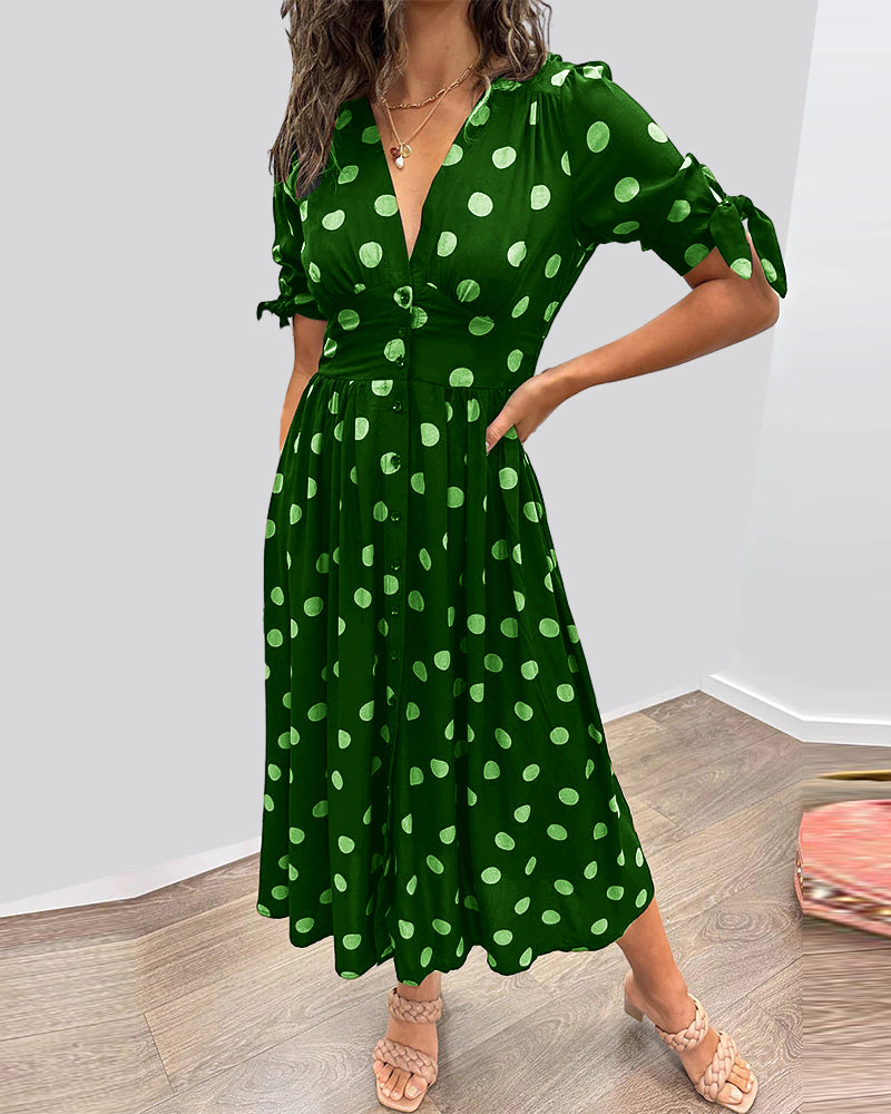 Women’s Dress | Polka Dot Midi