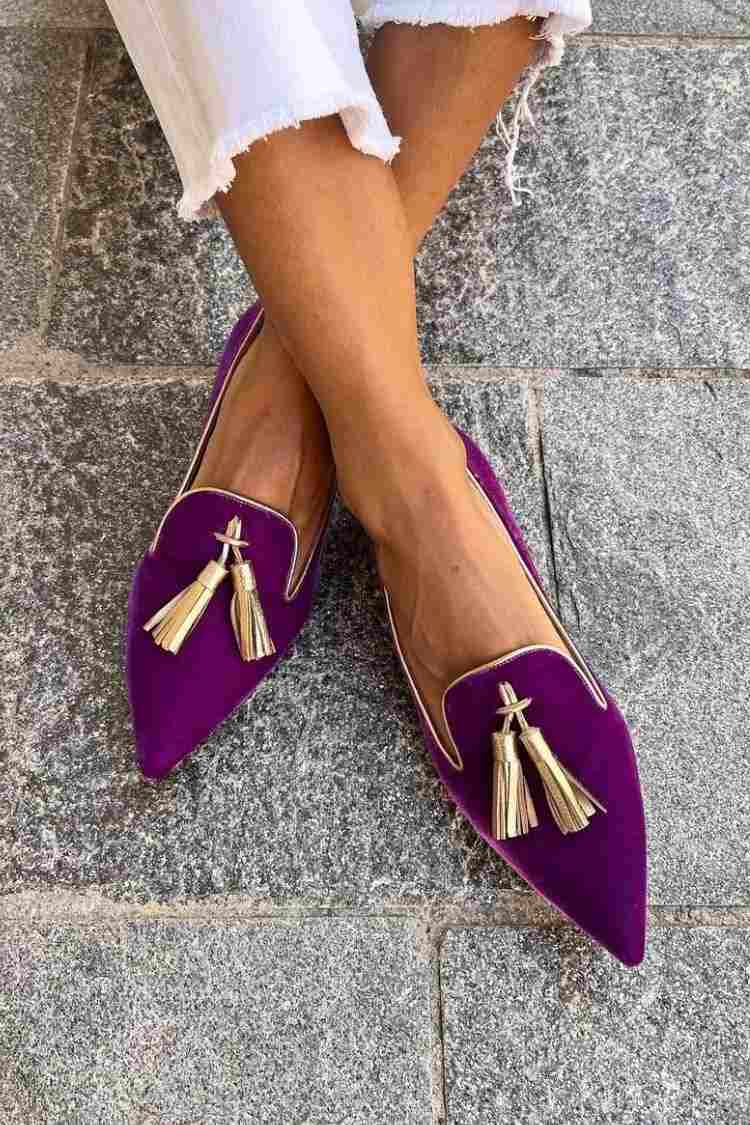 Loafers For Women | Pointed Toe Tassel Style