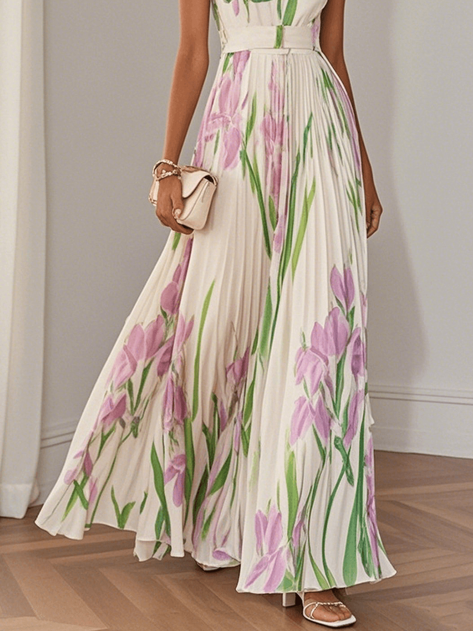 Women's Boho Maxi Dress | Floral A Line