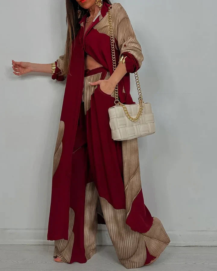 Two-piece Outfit for Women | Cropped Top Wide Leg Fit