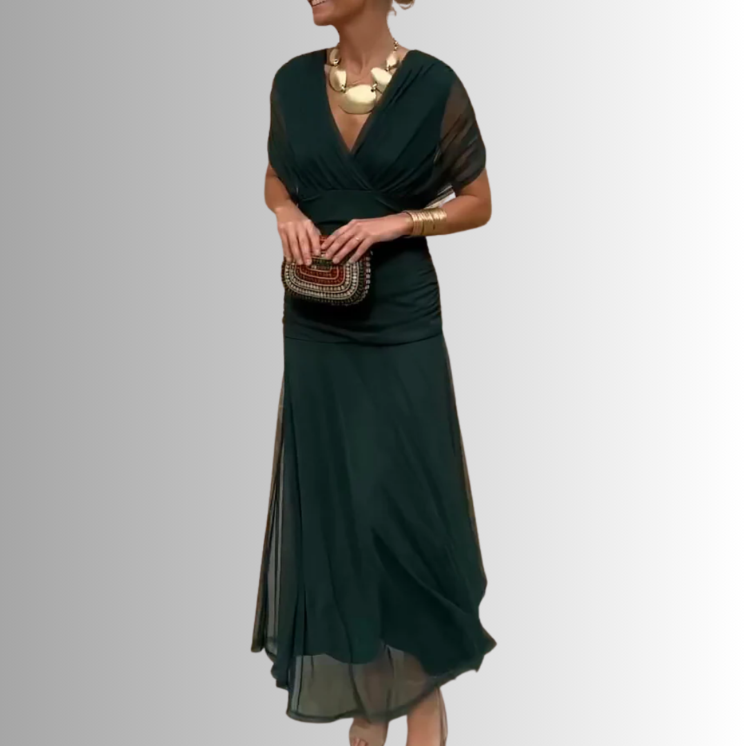 Women’s Dress | Soft Flowing Maxi V-Neckline